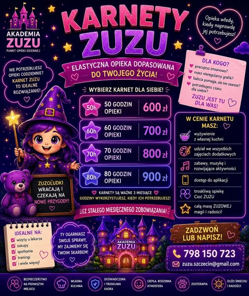 Karnety Akademia ZUZU